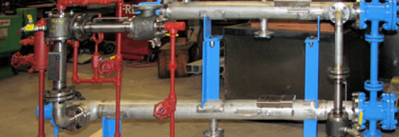 JET-VAC three stage steam jet vacuum system with condensers